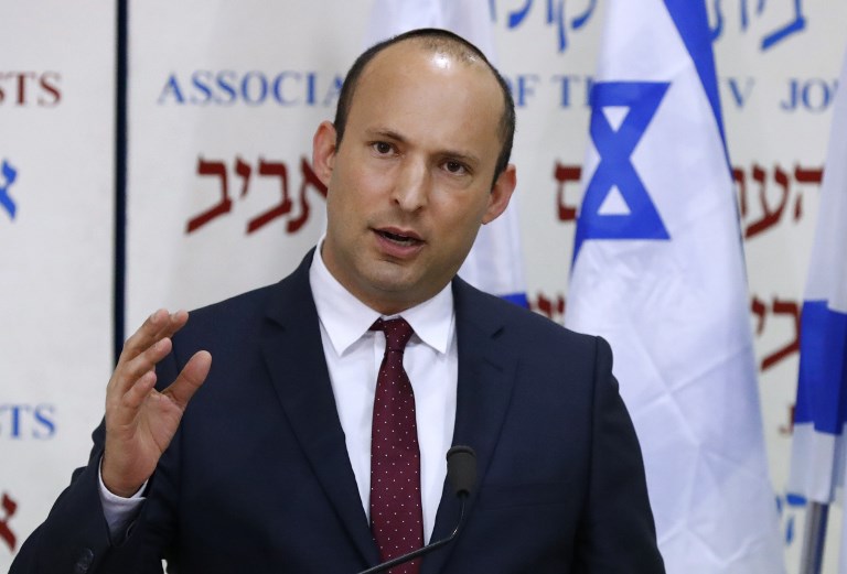 Israeli Education Minister Naftali Bennett is pictured in Tel Aviv on 29 December (AFP)