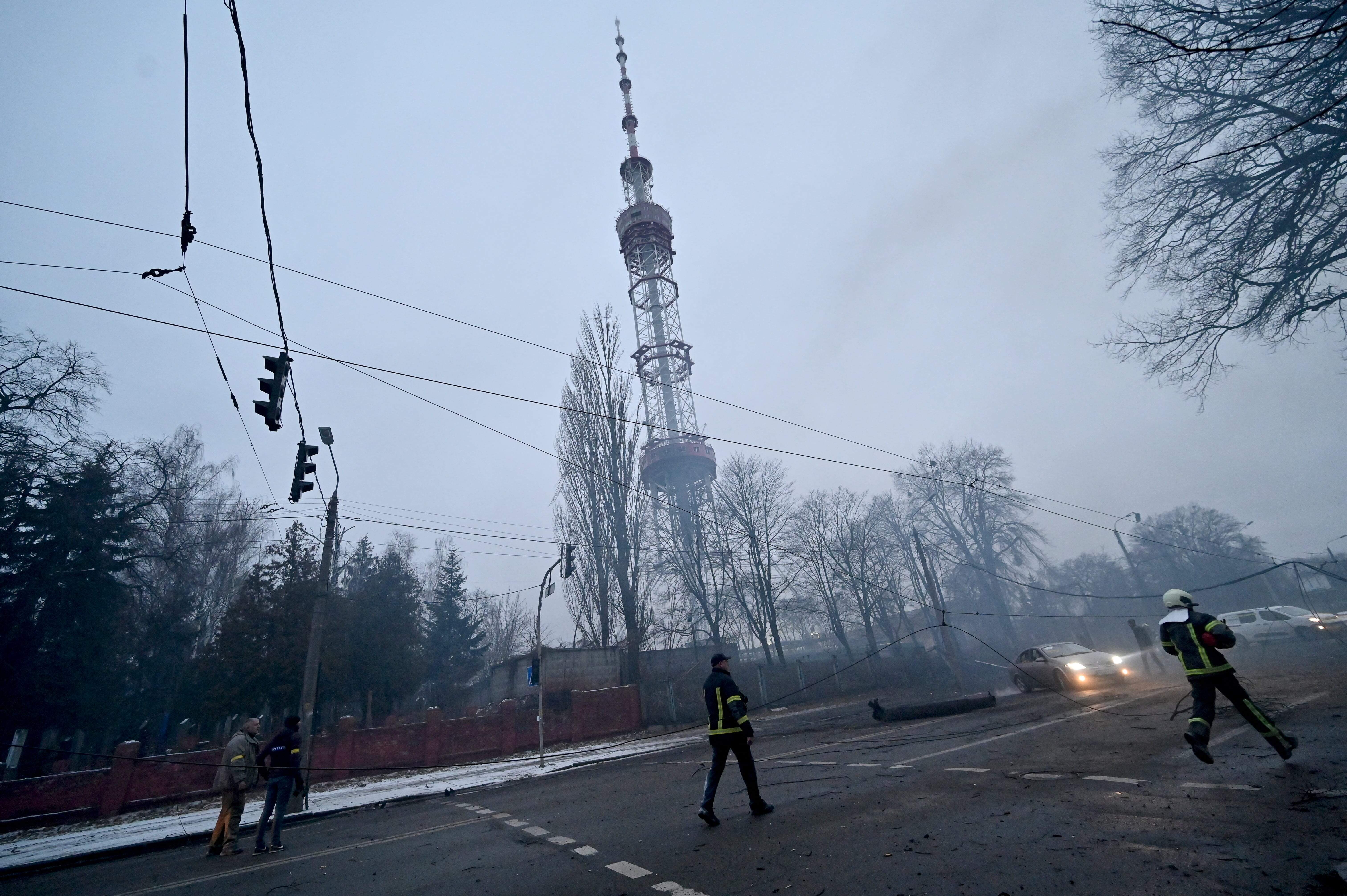 kyiv tv tower attack