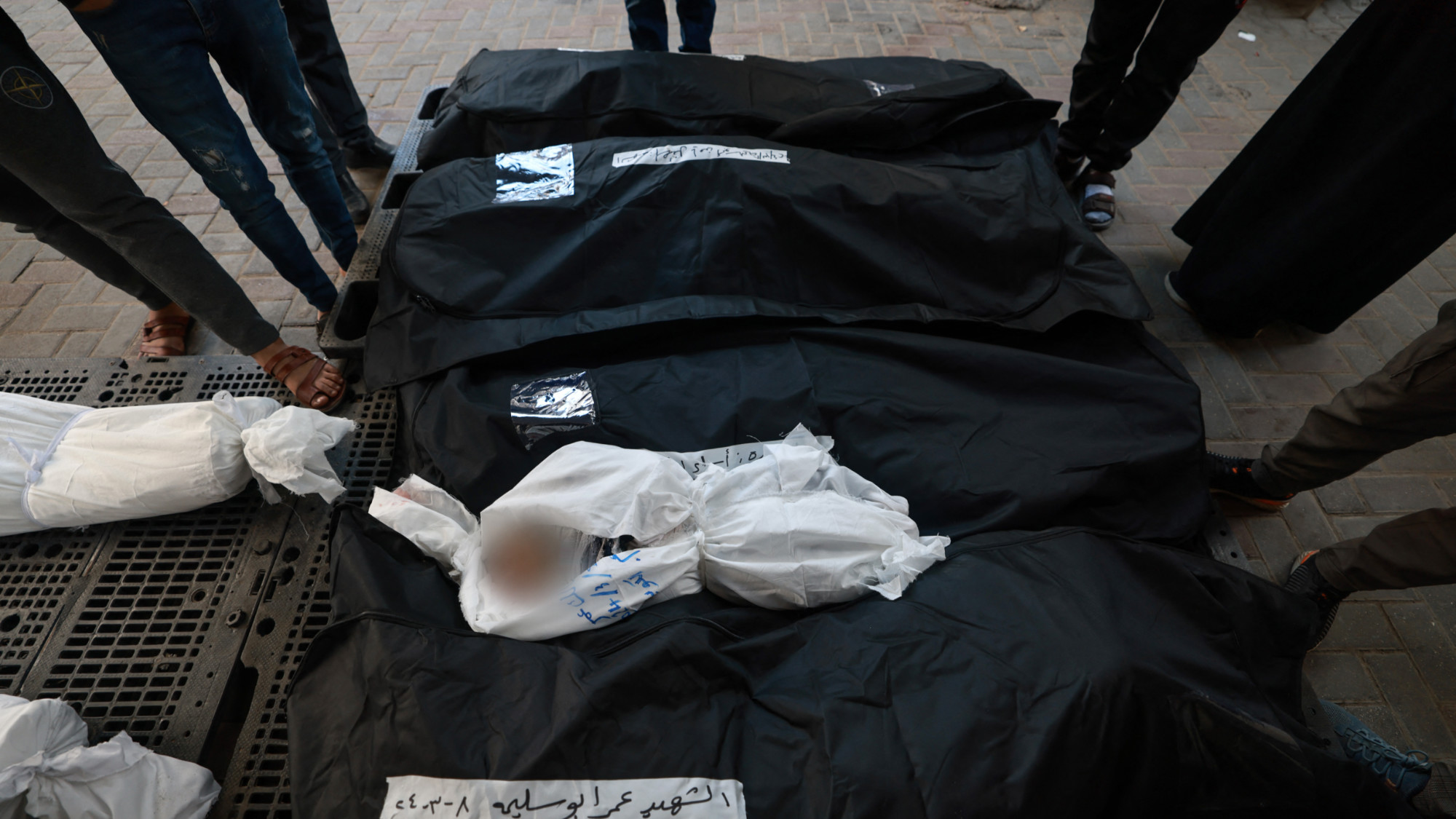 At least two children from the Abu Slemah family were among those killed (Mohammed Abde/AFP)