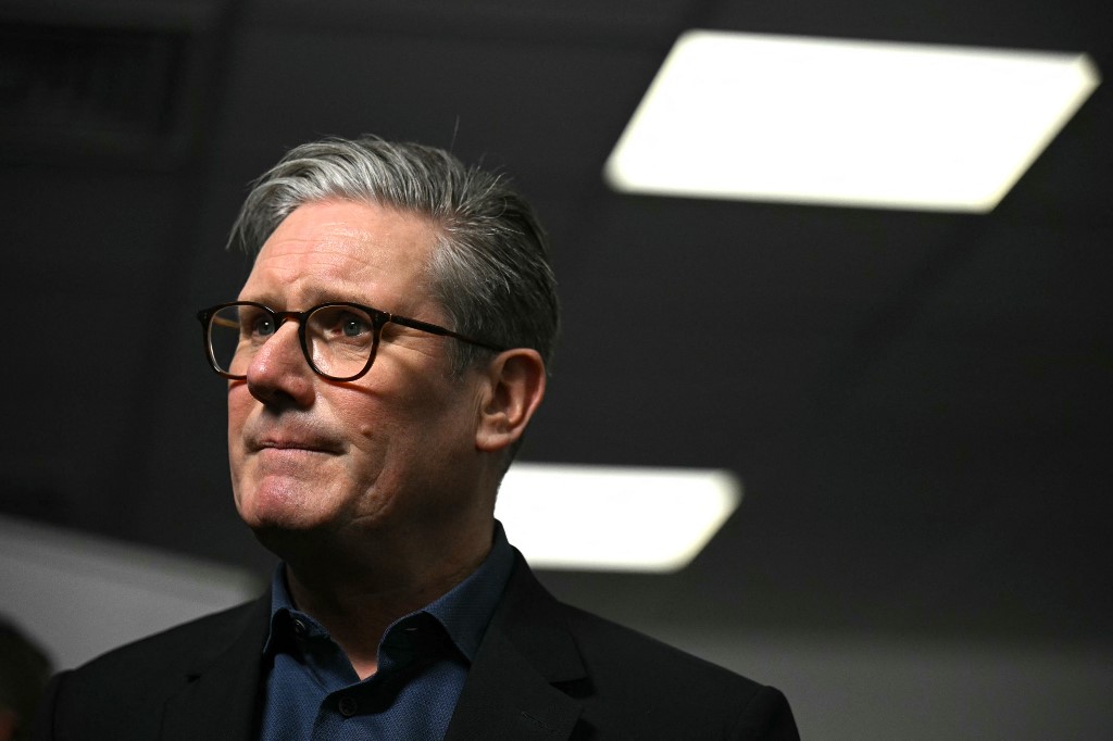 British Prime Minister Keir Starmer speaks in Preston on 6 February 2025 (Oli Scarff/AFP)