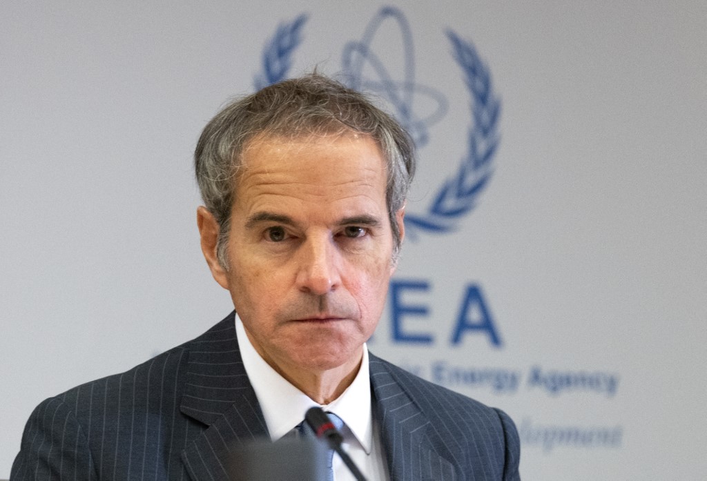Director General of the International Atomic Energy Agency (IAEA) Rafael Grossi attends an extraordinary IAEA’s Board of Governors meeting at the agency's headquarters in Vienna, Austria on June 23, 2025.