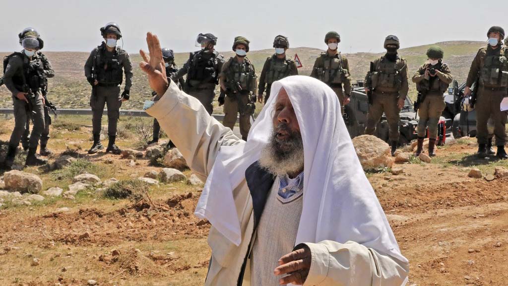 Al-Hathalin constantly led demonstrations against the occupation in Masafer Yatta. (Afp)