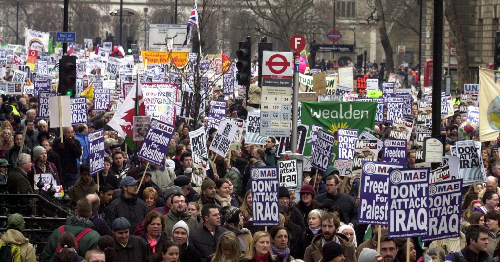 Stop the War march, London