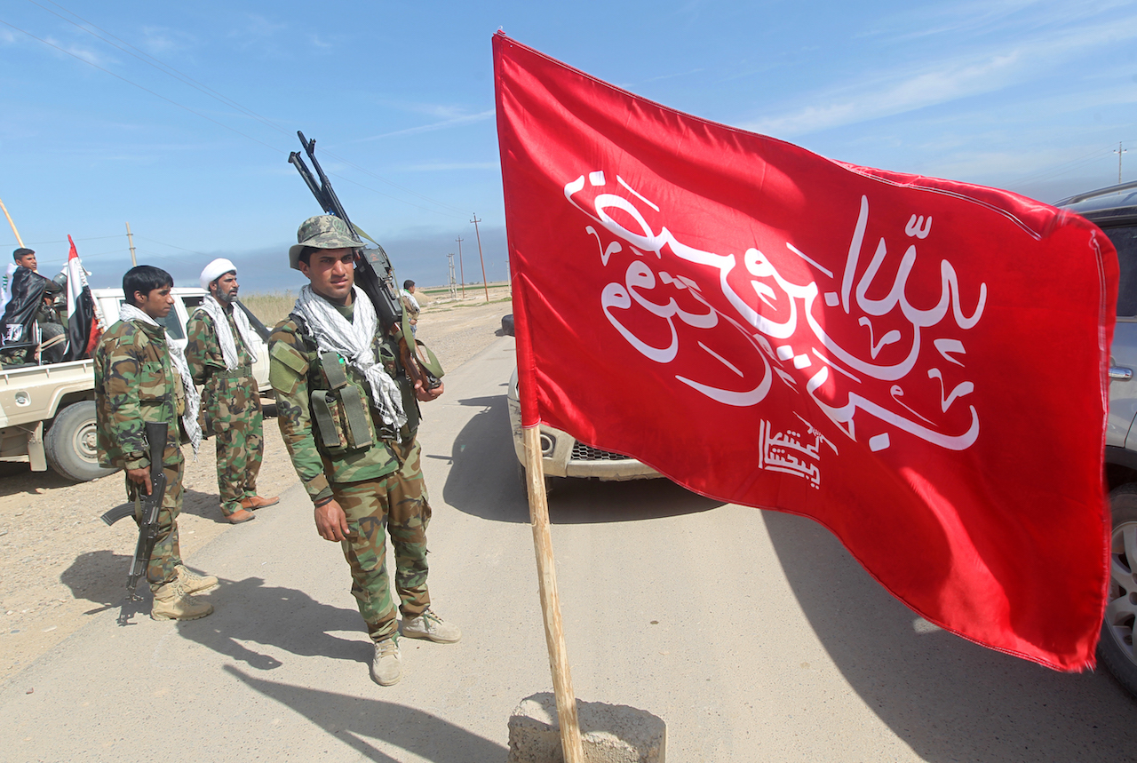 Iraqi Shia fighters and members of Hashd al-Shaabi (AFP)