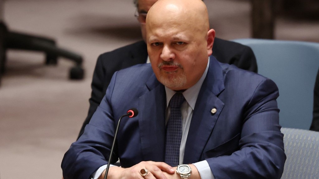 International Criminal Court (ICC) Prosecutor Karim Khan, attends a United Nations Security Council meeting on Sudan and South Sudan at the United Nations headquarters on January 27, 2025