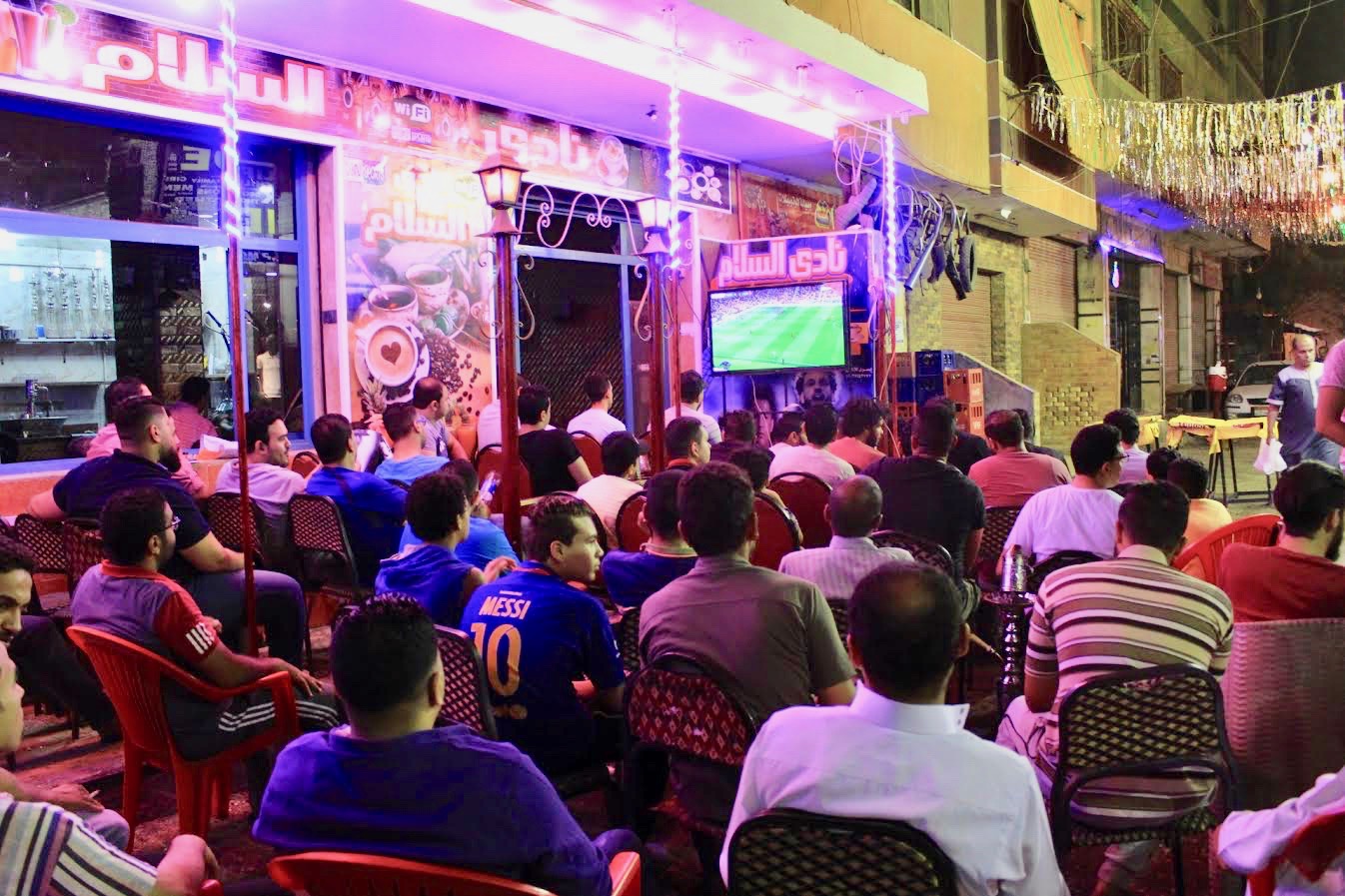 In Cairo on Saturday night, all eyes were on the Champions League final (MEE)