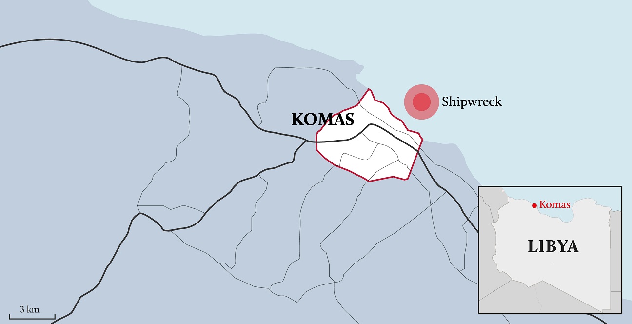 A Libyan navy spokesperson said a fisherman had taken people rescued back to shore after their wooden boat capsized (MEE)