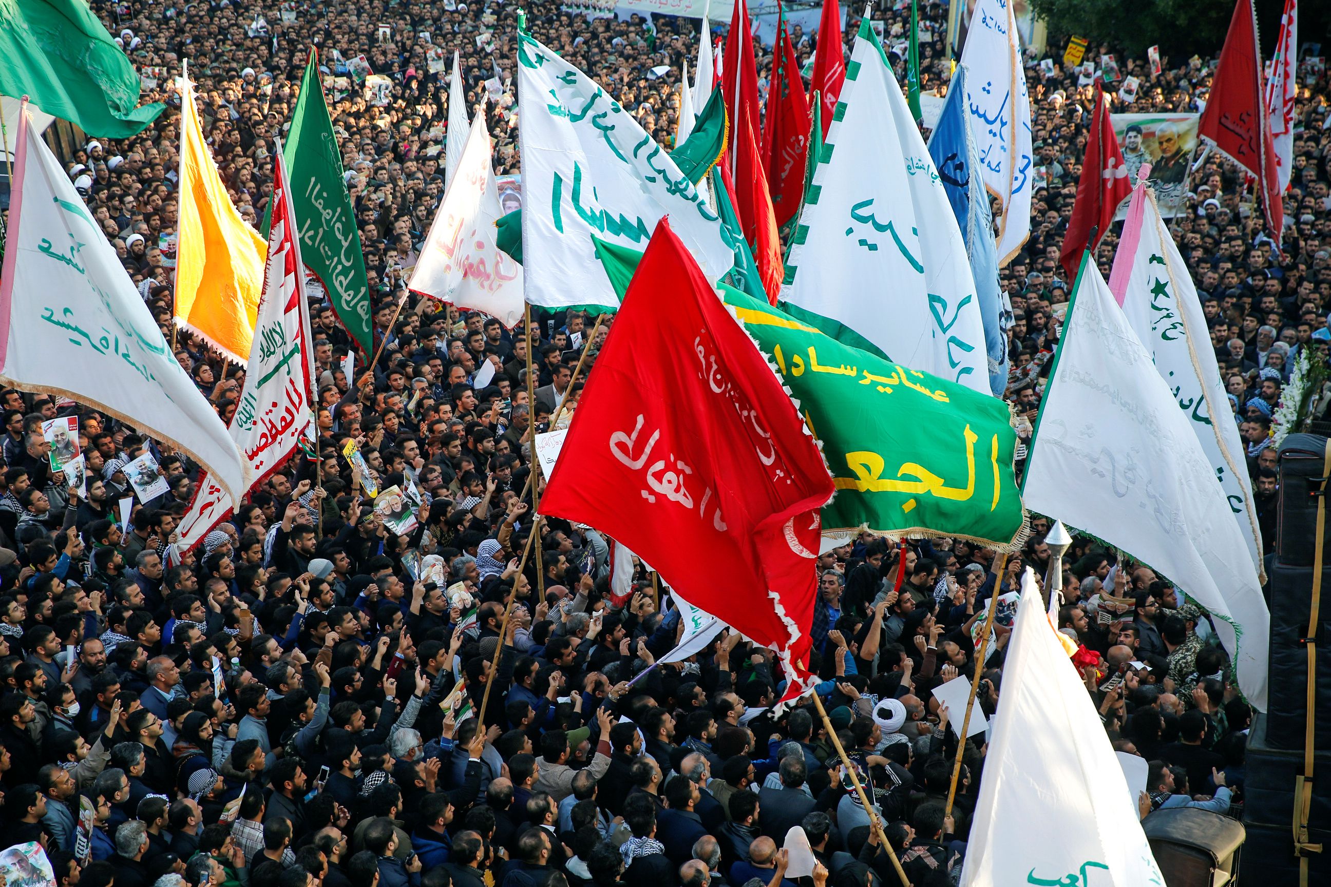 Iranian authorities will bury Soleimani's body on Tuesday after days of mourning (AFP)