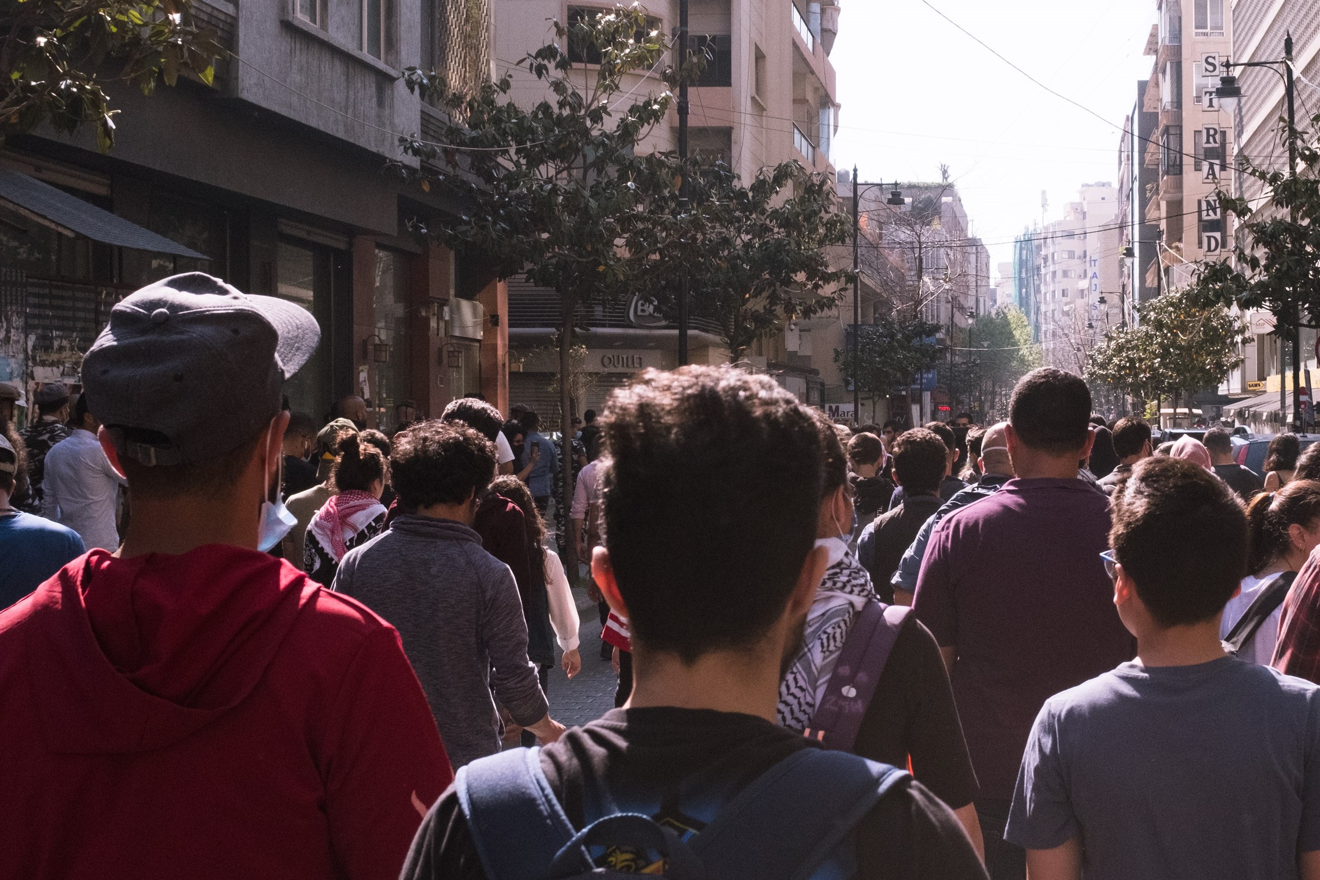 Labour Day demonstration in Beirut, Lebanon (Reuters)