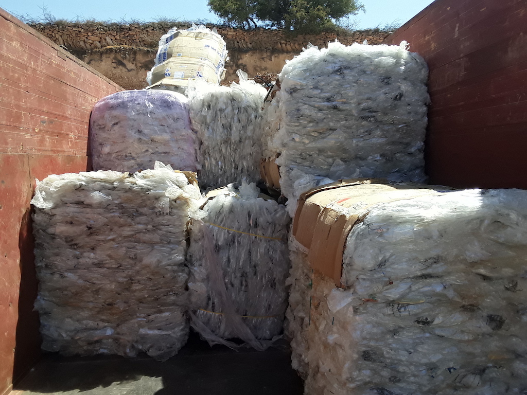 In his small souirie business, Tarik Ouamira collects and pre-processes waste to send it to the various existing recovery channels (MEE / Tarik Ouamira)
