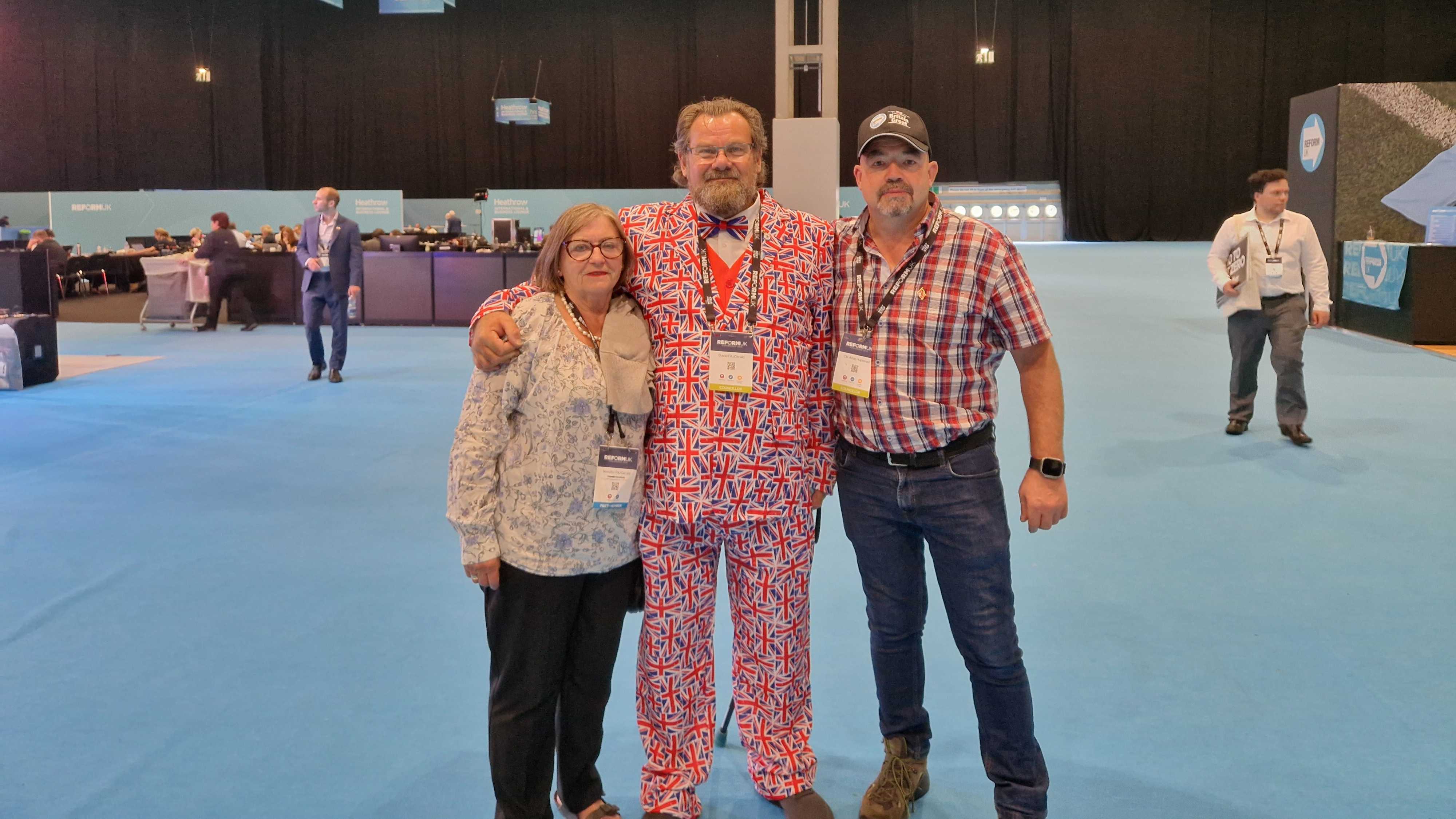 Jennifer (L), David (C) and Allen (R). (Imran Mulla/MEE)