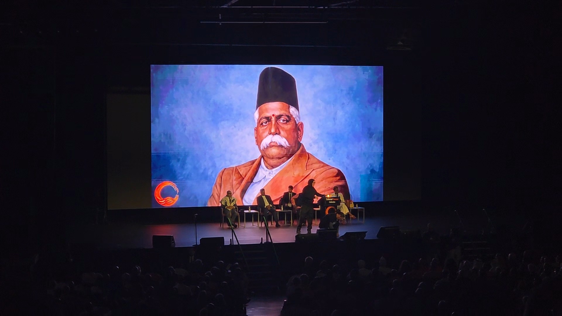 Informative video on RSS history featuring the image of its founder K.B. Hedgewar (Shraddha Joshi/MEE)