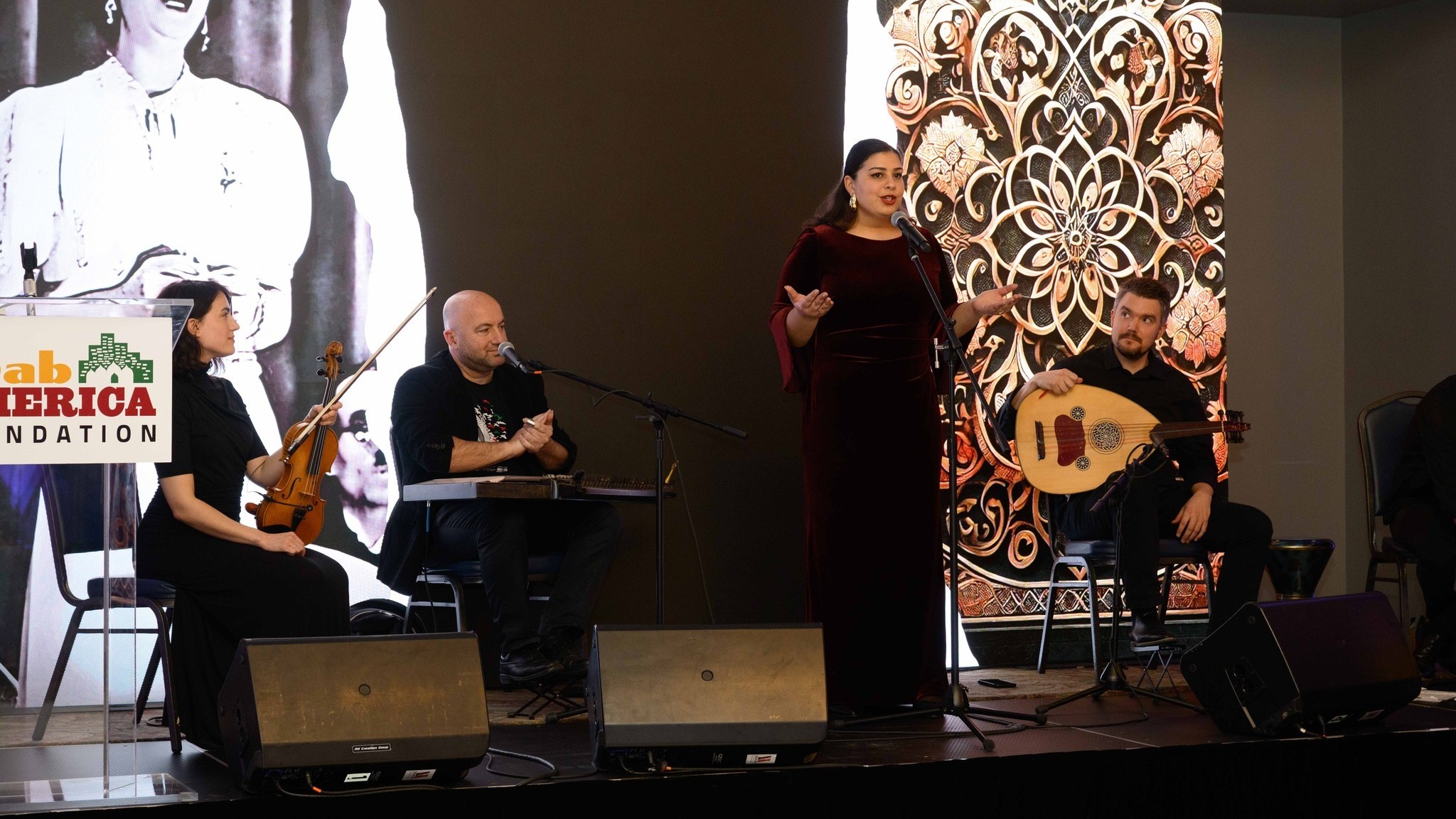 Musicians performing at National Arab American Heritage Month Commemoration on 9 April 2025 (Photo provided by Arab America Foundation)