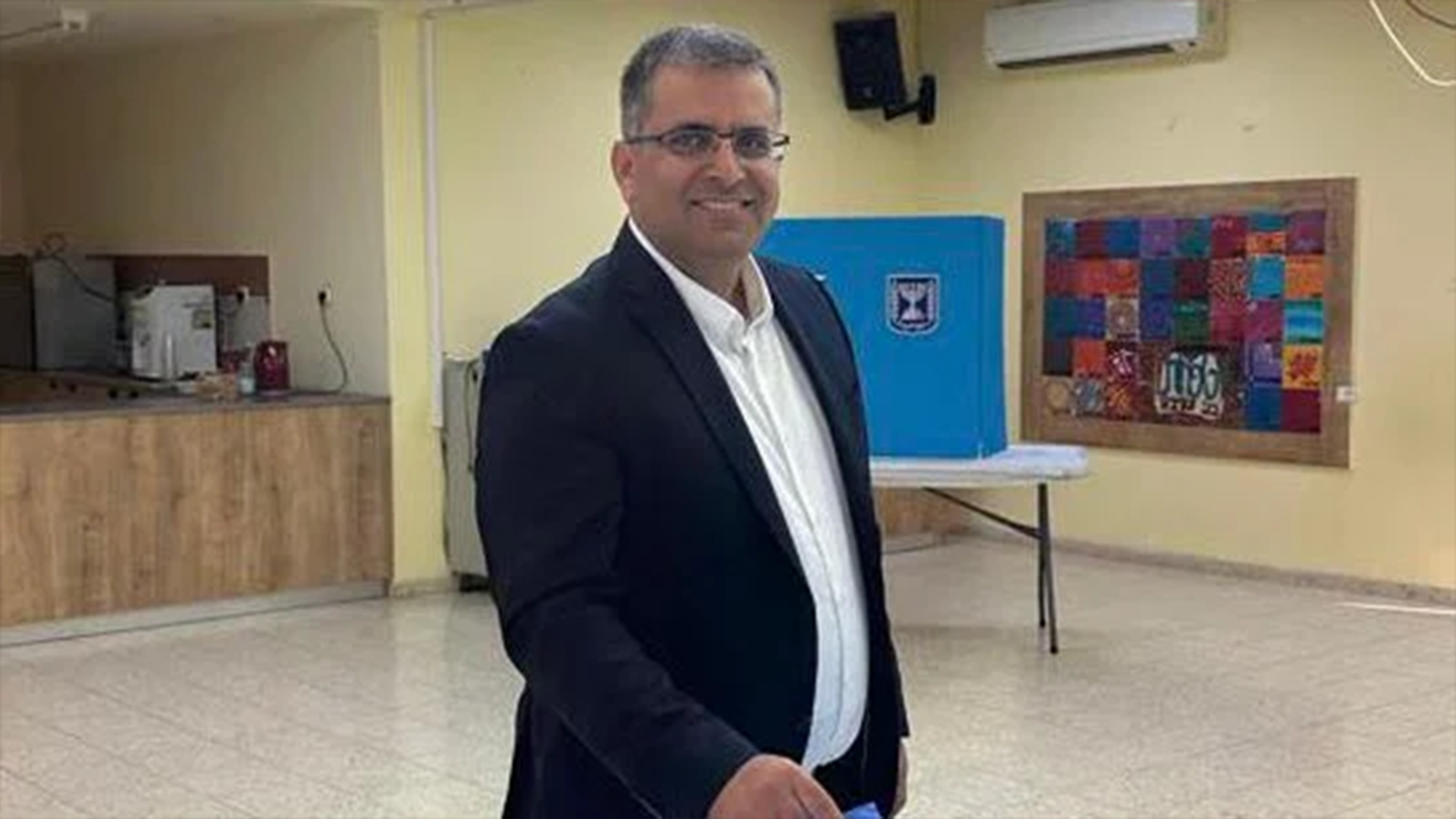 Ofir Sofer at a polling station on 1 November, 2022 (Twitter)