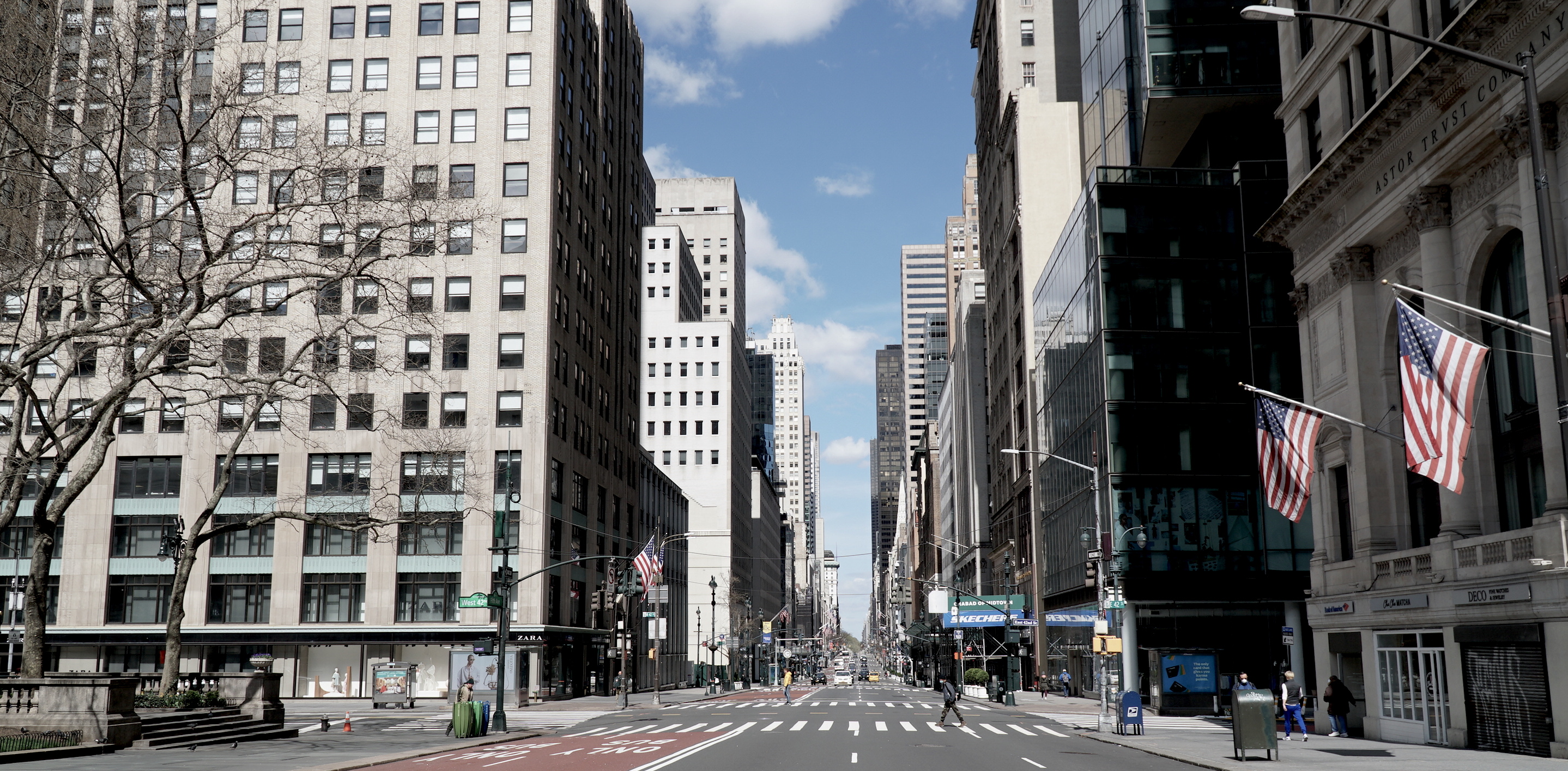NYC Fifth avenue covid Spring 2020