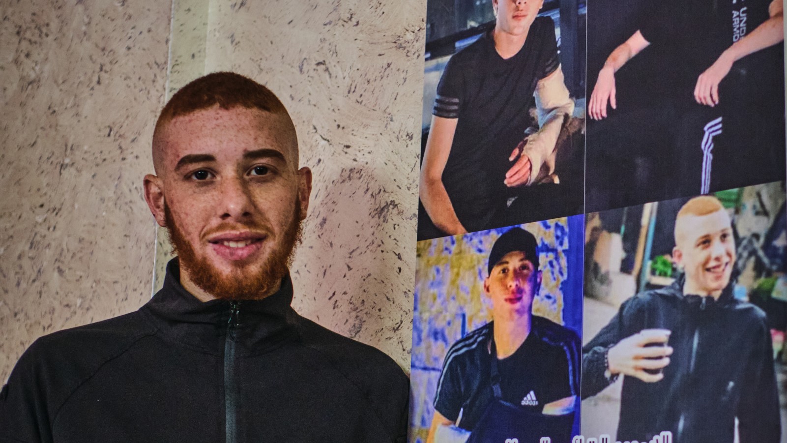 Abdelkarim Abu Mustafa, 17, was previously wounded by Israeli sniper fire (MEE/Angelo Calianno)