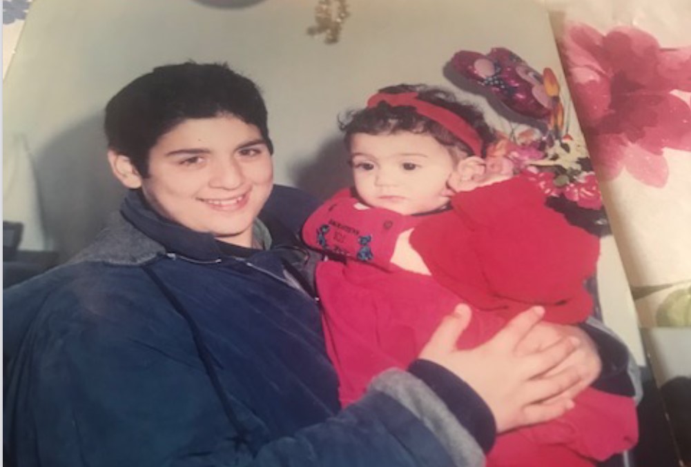 A childhood photo of Ons Jabeur (Fairouz ben Salah)