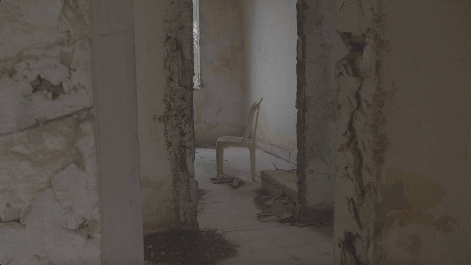 The destroyed buildings now left abandoned depict the extent of destruction