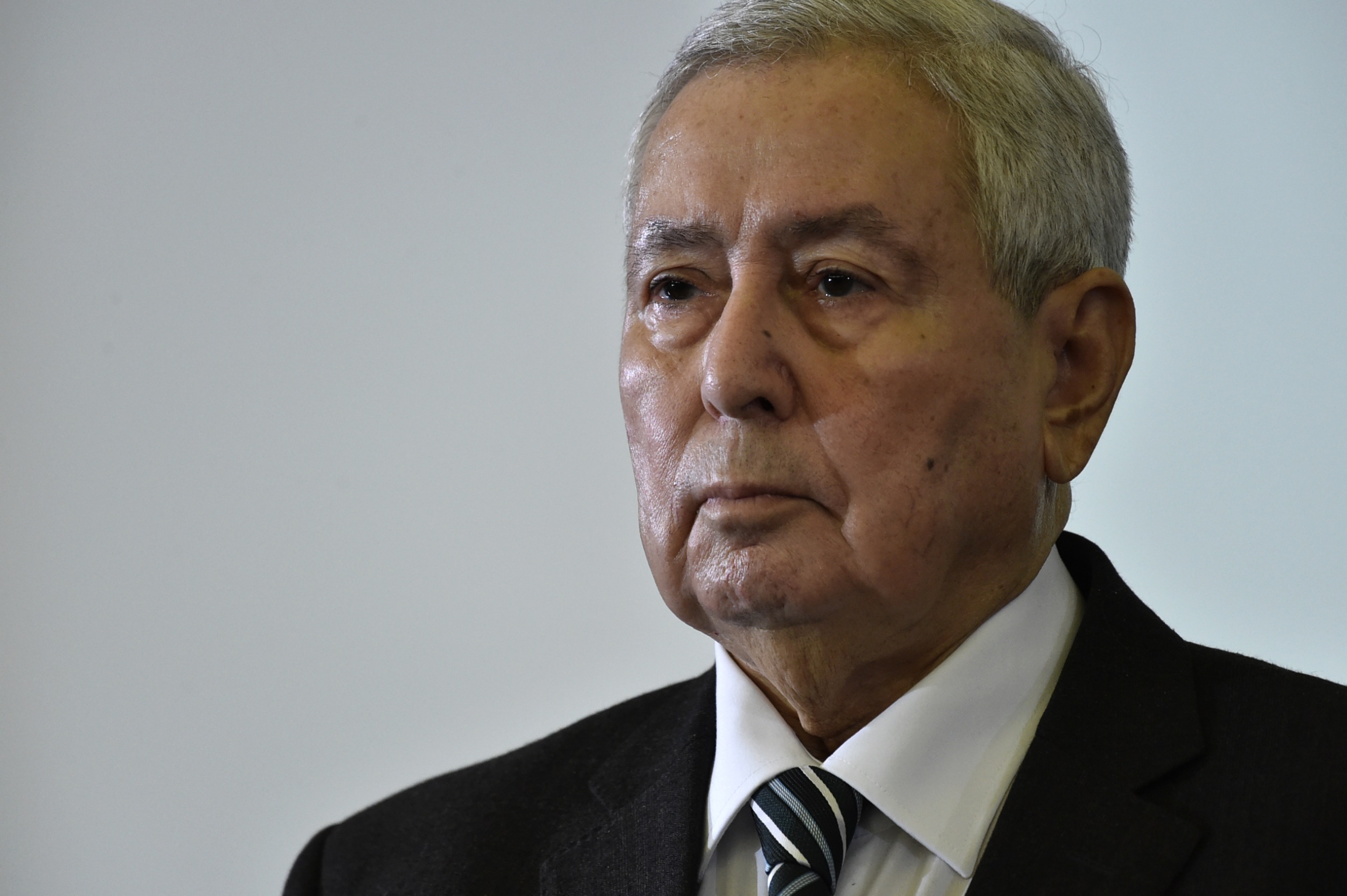 Despite his membership of the Democratic National Rally, Bensalah is still regarded as a Bouteflika loyalist (AFP)