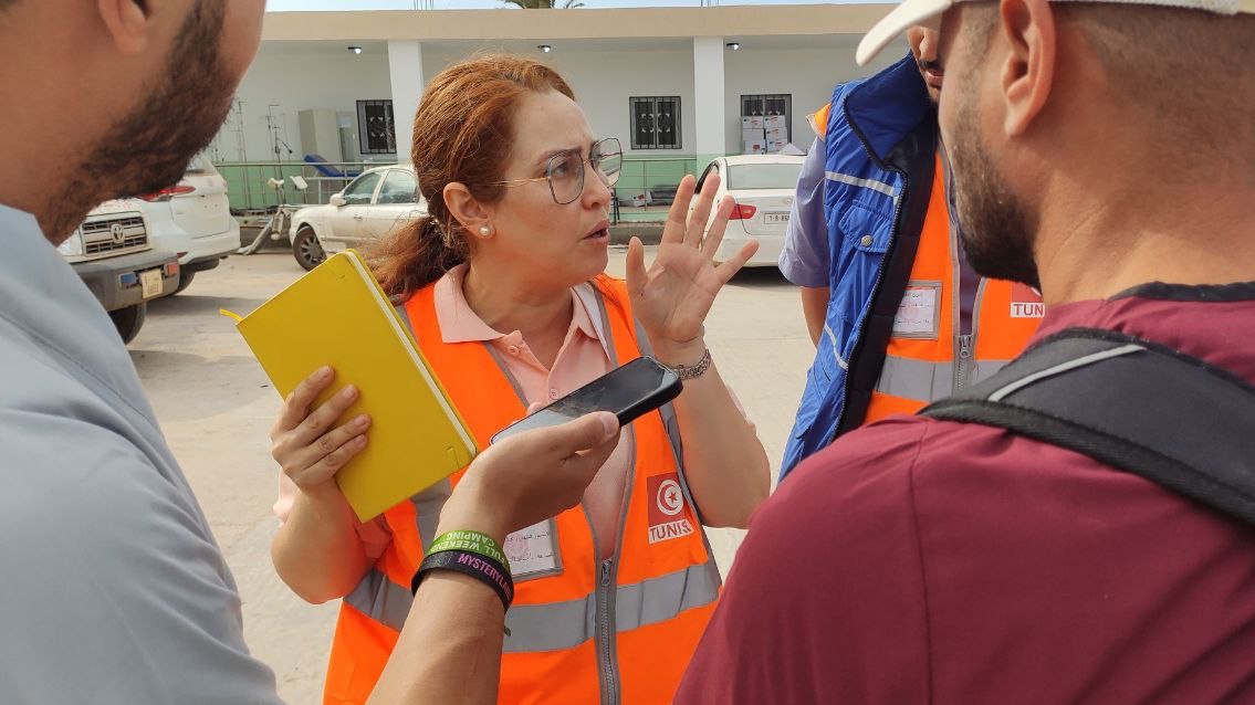 Aida al-Nafati, a mental health specialist supporting people in Derna (MEE/Omran Aldeeb)