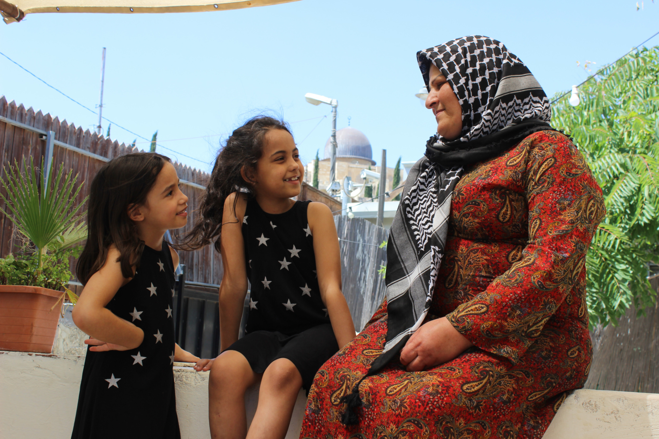 Amal Samrin at her home in East Jerusalem