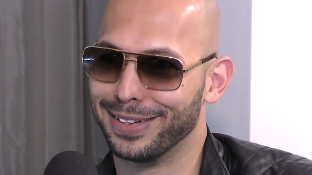 Internet personality and former professional kickboxer Andrew Tate on Anything Goes With James English in 2021.