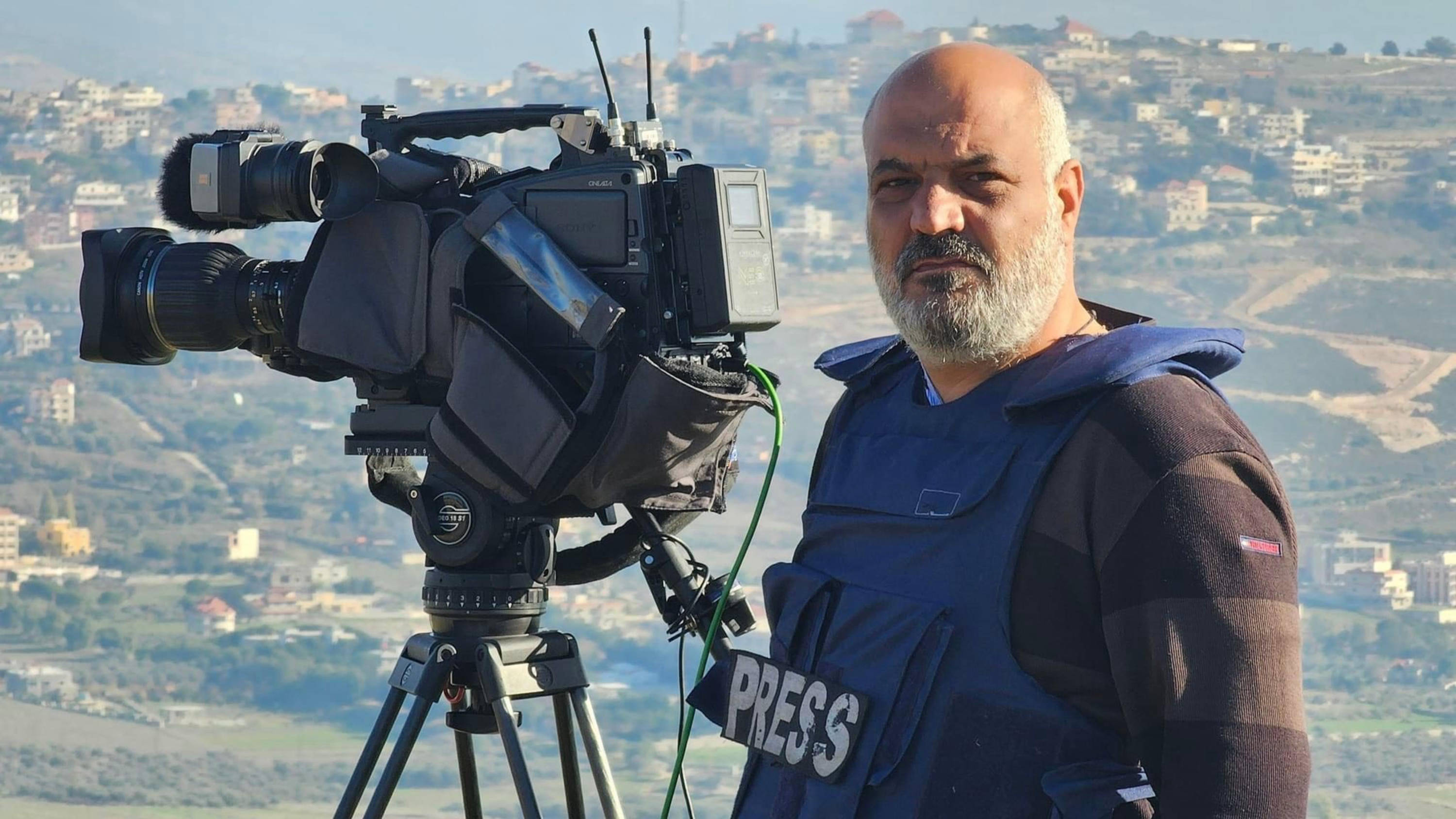 Veteran journalist Ayman al-Mawla has been covering wars and conflicts for 34 years (provided)