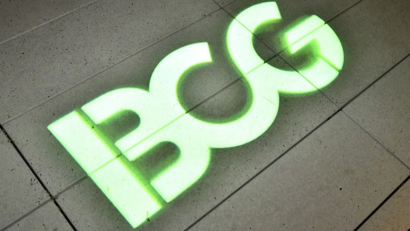 BCG projection is seen during Vox Media's 2022 Code Conference - Day 2 on 7 September 2022, Beverly Hills, California (Jerod Harris/Getty Images for Vox Media/AFP)