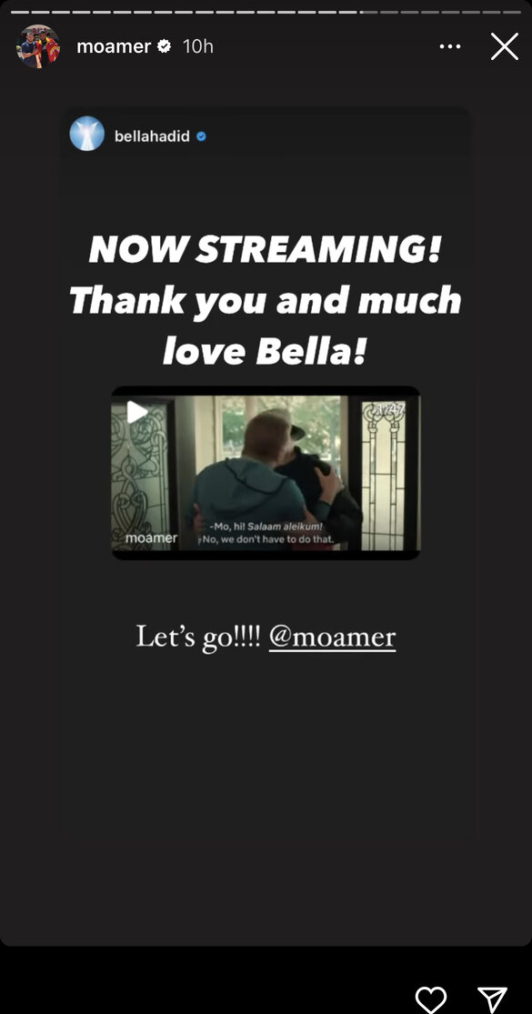 moamer Instagram story