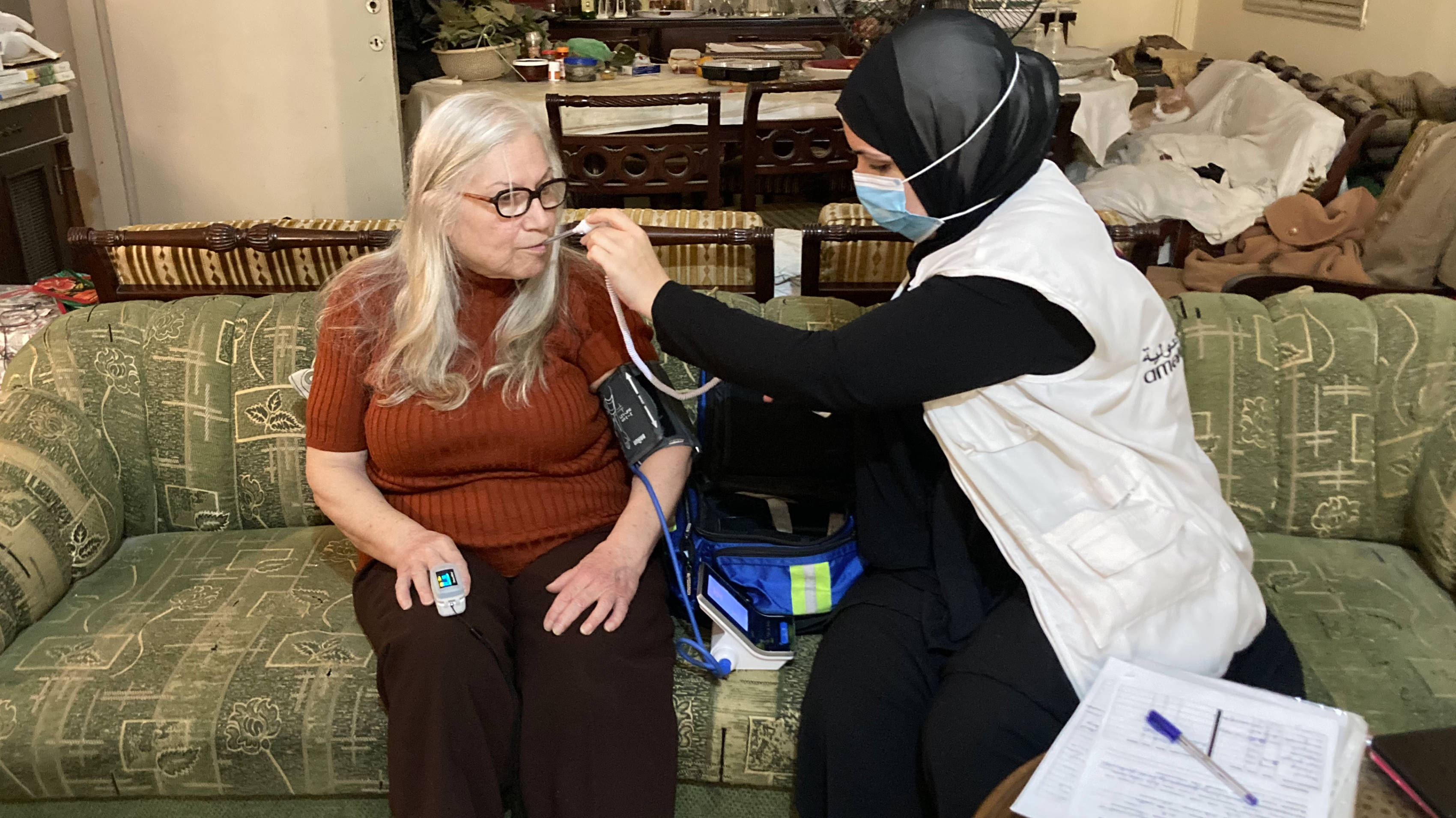 'I feel abandoned. Nobody cares for people like me apart from a few NGOs', says Bernadette Waked (Chloe Domat/MEE)