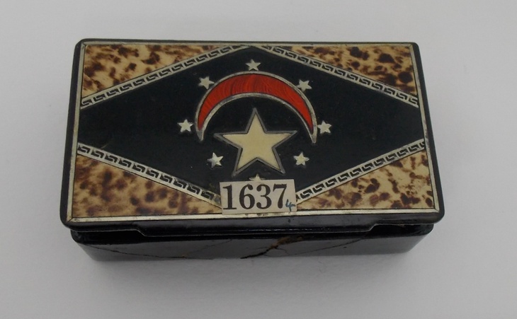 Cigar box in which relic was found (University of Aberdeen)