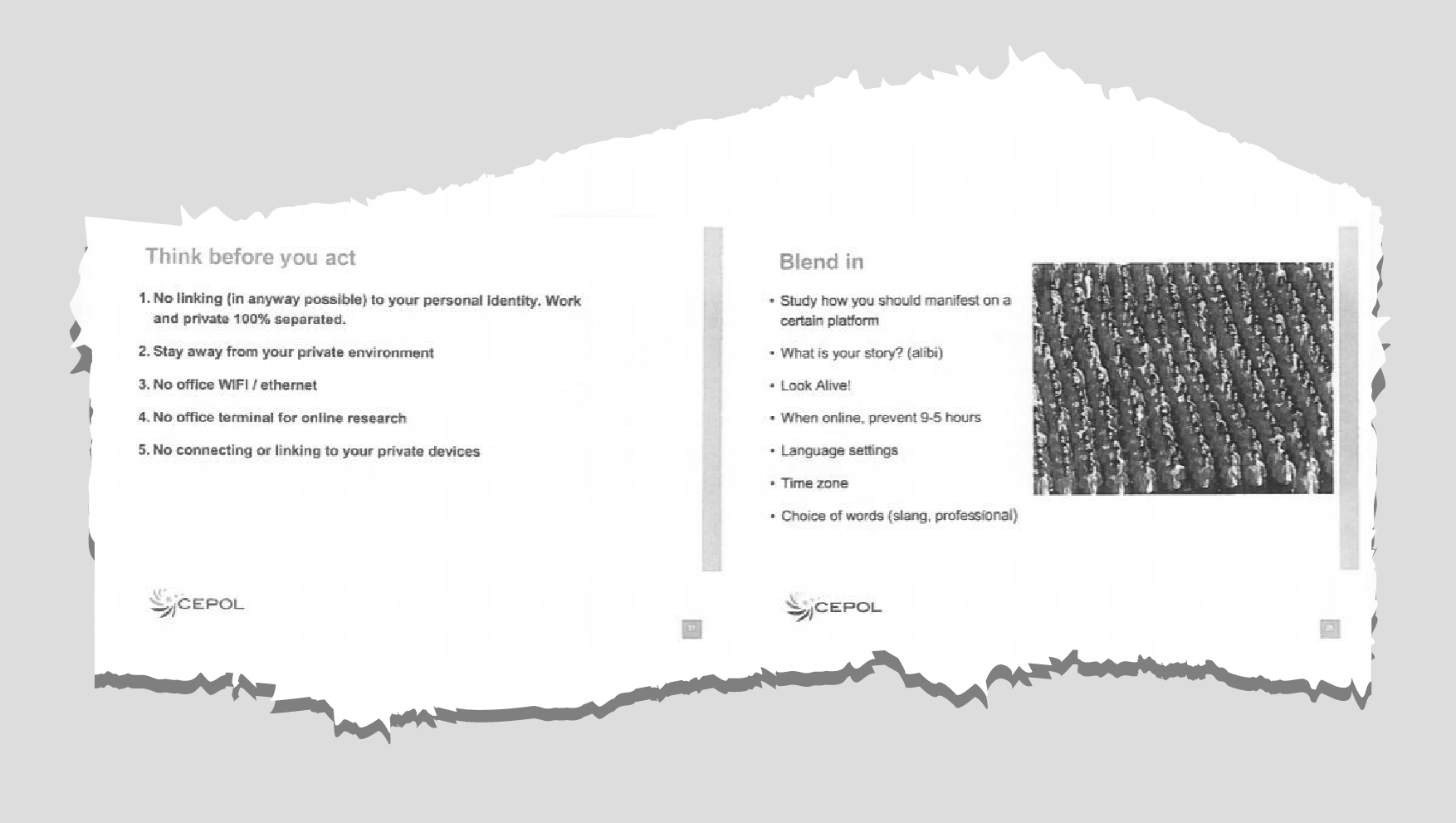 CEPOL training slide