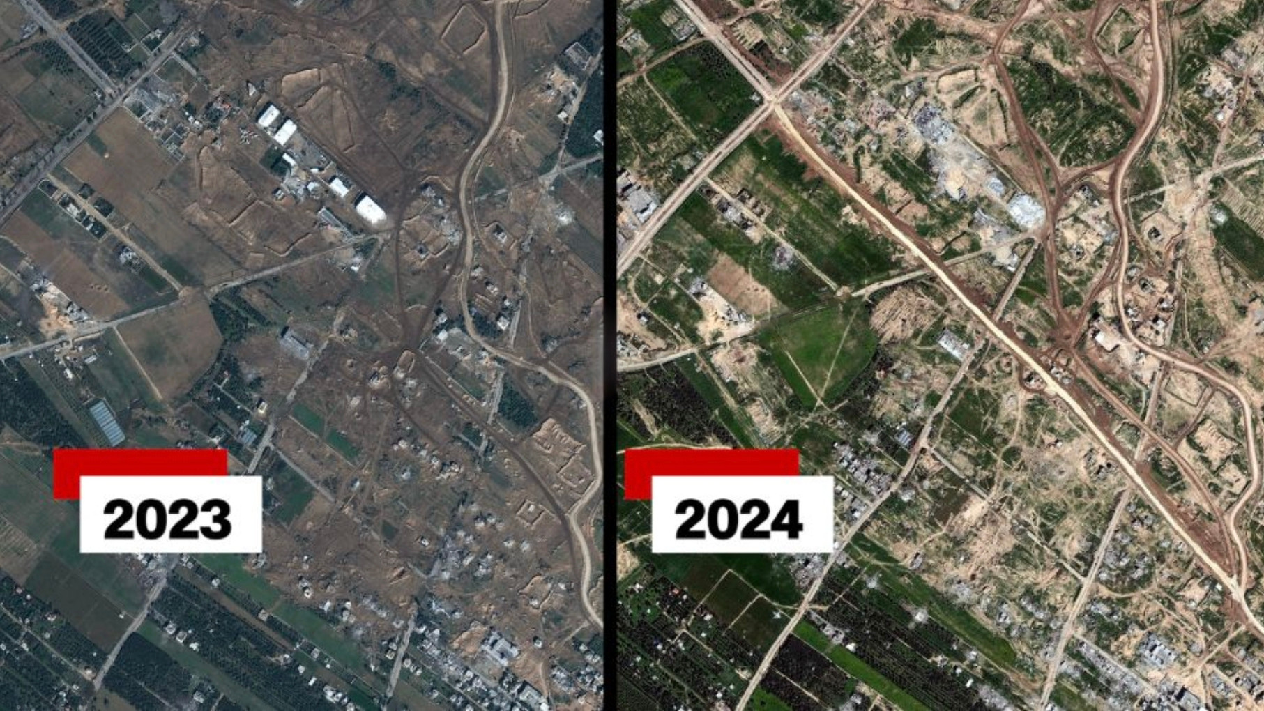 CNN satellite image Gaza