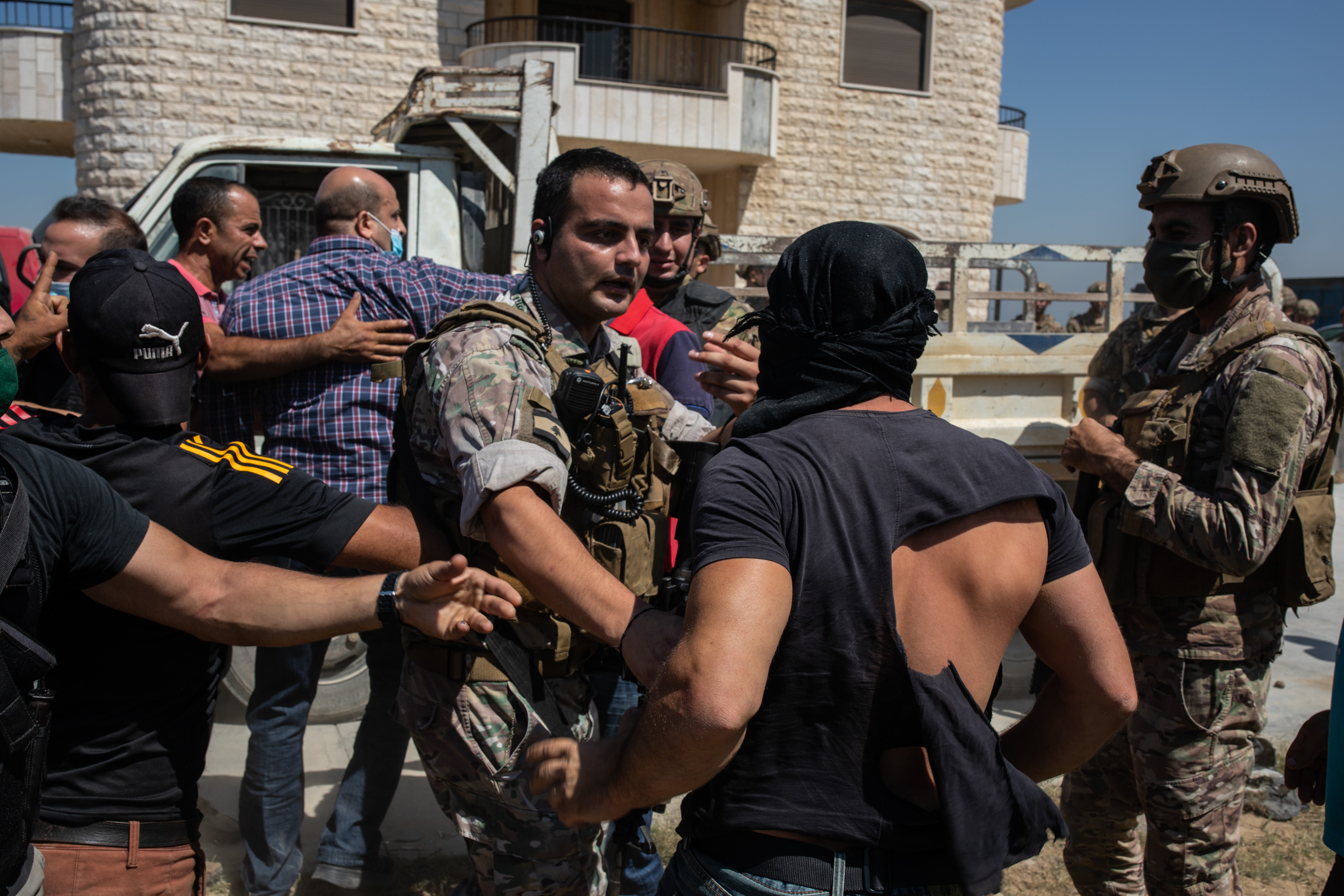 Clashed erupt following explosion (MEE/Oliver Marsden)
