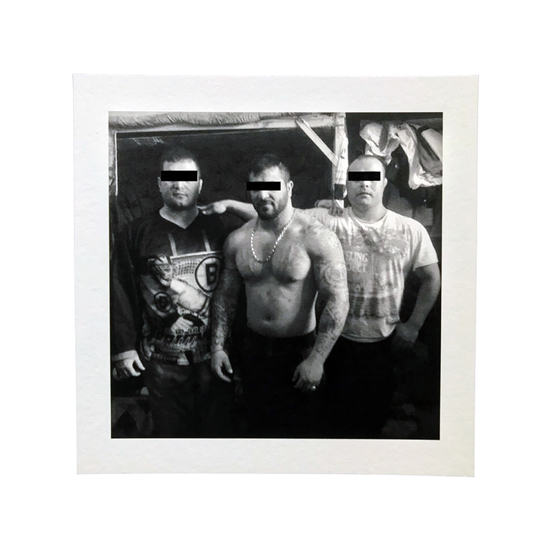 Three men posing inside a prison in Karaj, taken using a smart phone that was smuggled into prison. (Pouria Khojastehpay) 