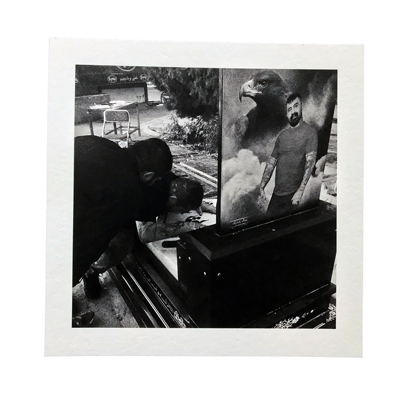 A photograph taken of The Eagle’s best friend and most loyal henchman paying his respects at his gravestone at the Behesht Zahra cemetery in southern Tehran (Pouria Khojastehpay)