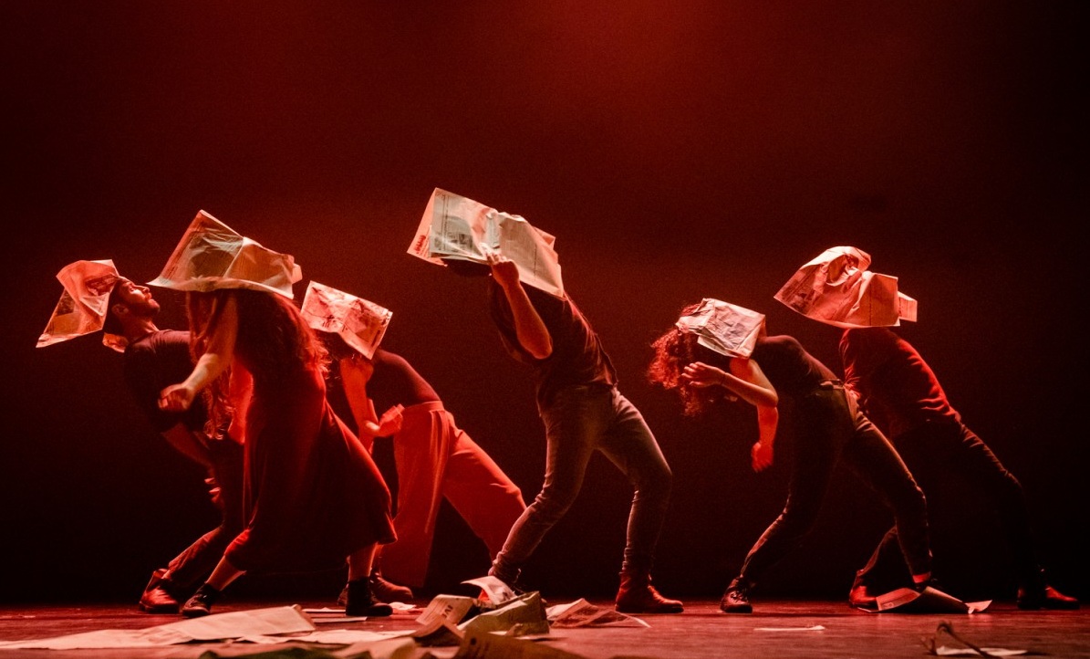 El-Funoon and Hawiyya Dance company perform their current collaboration, Curfew (LAAF)