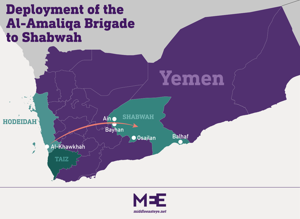 Deployment of the Al-Amaliqa Brigade to Shabwah