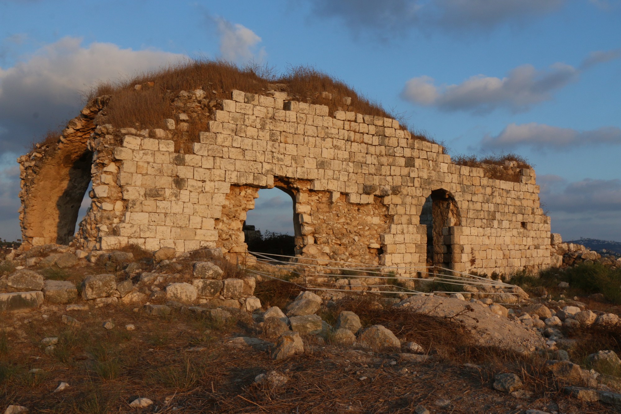 One of the ancient structures on Yusef Amarneh's land. Israeli authorities fined Amarneh for 