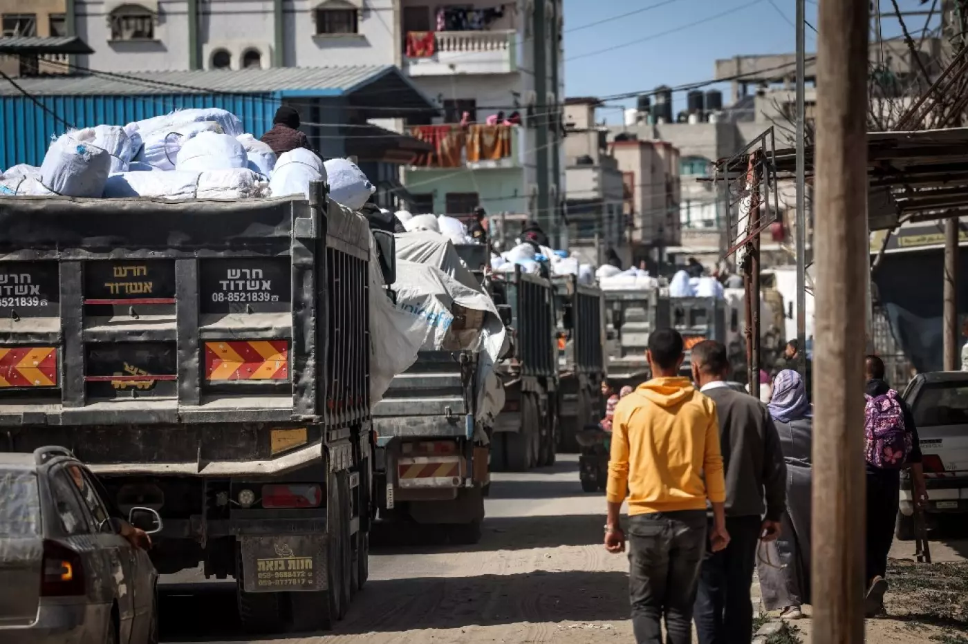 aid trucks gaza