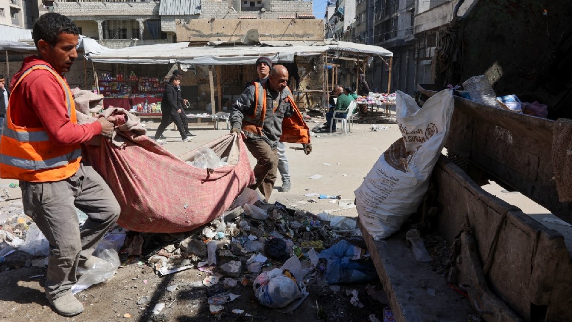 Gaza City rubble Ramadan