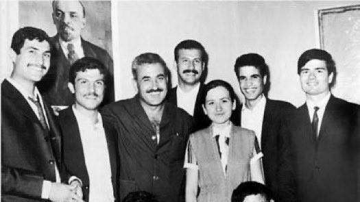 Maha Abu Khalil with PFLP founder George Habash in August 1970 in Amman, Jordan (Credit Image: Keystone Pictures USA/ZUMAPRESS)