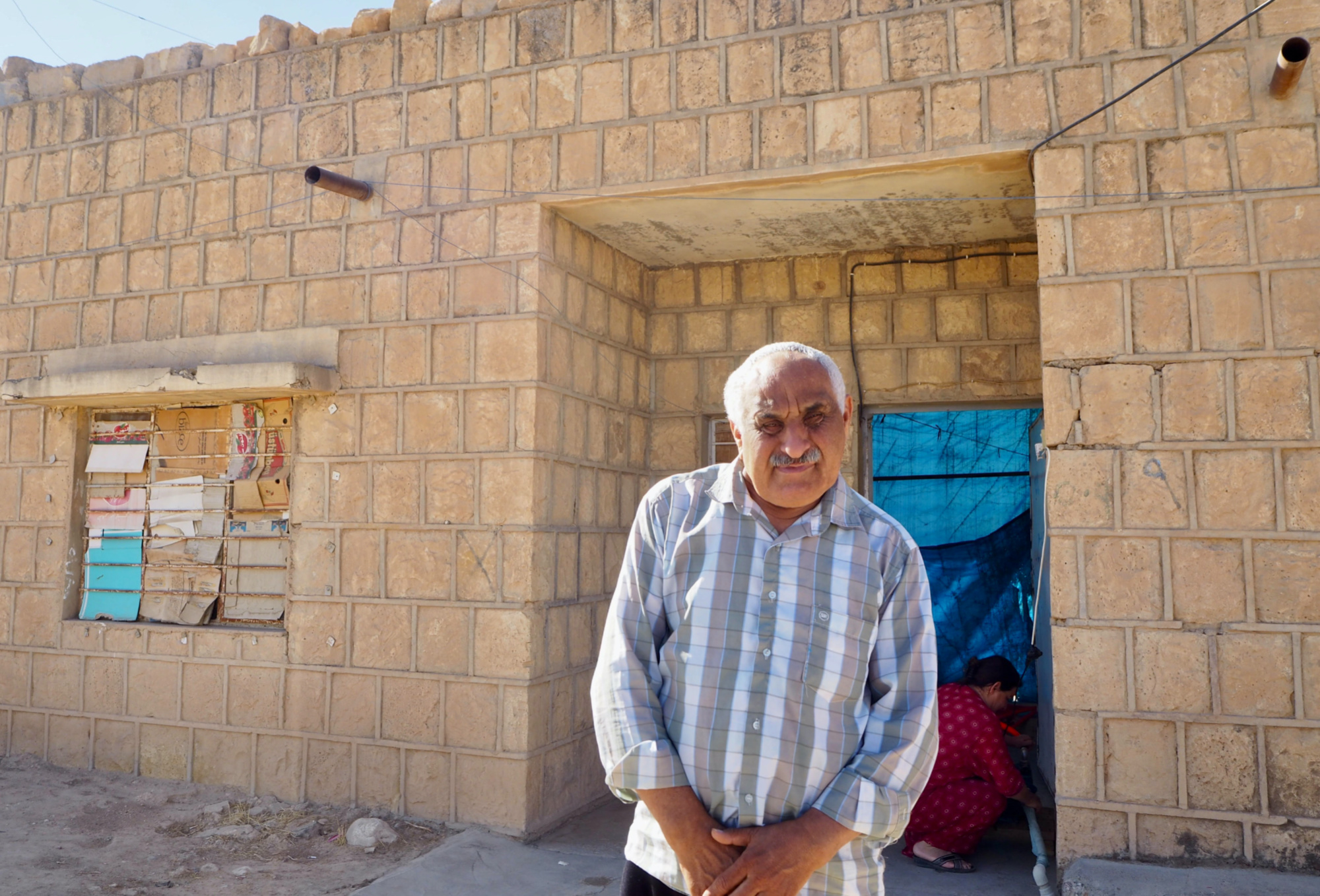 Christian family in Sinjar
