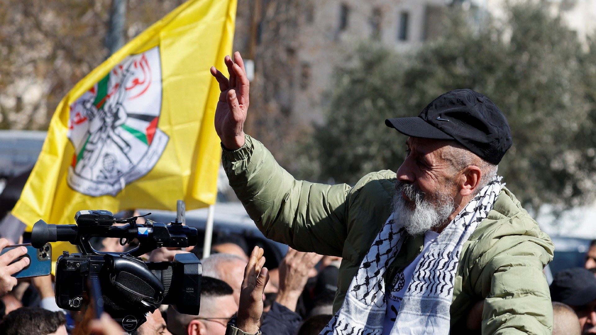 freed Palestinian prisoners Ramallah