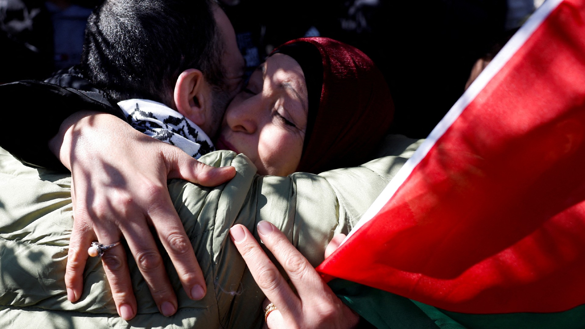 freed Palestinian prisoners Ramallah