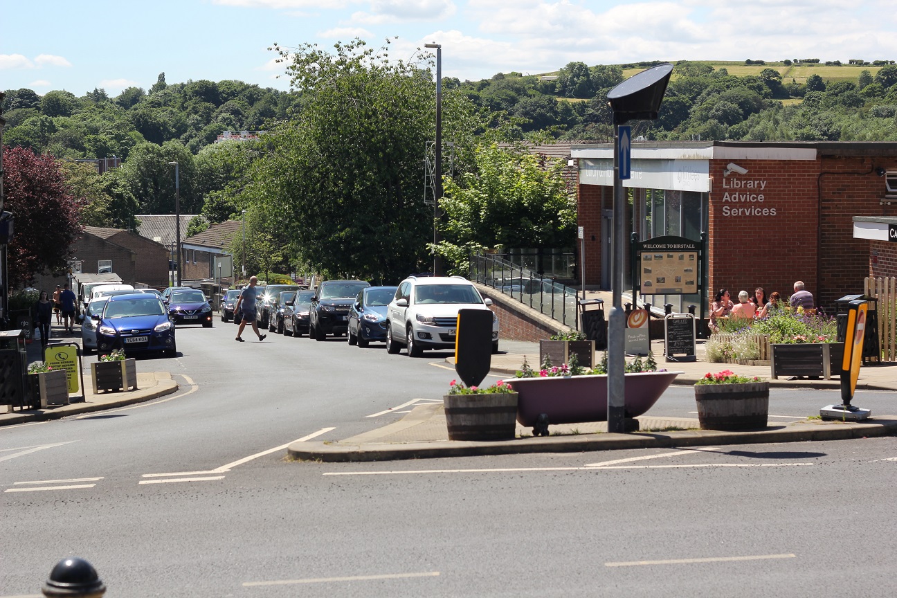 The street in Birstall, West Yorkshire where Jo Cox was murdered in 2016 (MEE/Alex MacDonald)
