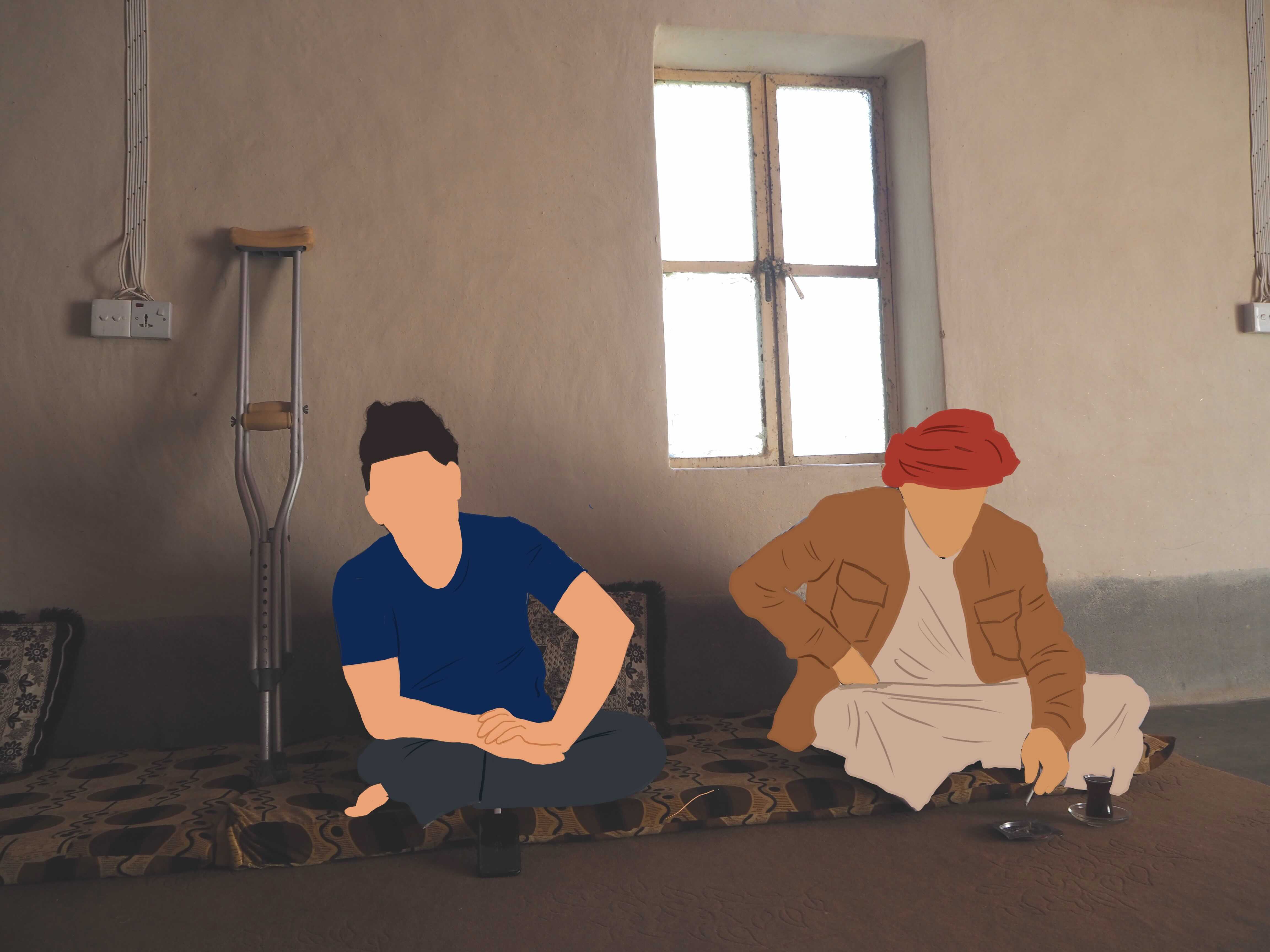 Sufian managed to escape from IS after a leg injury turned gangrenous (Tom Westcott)