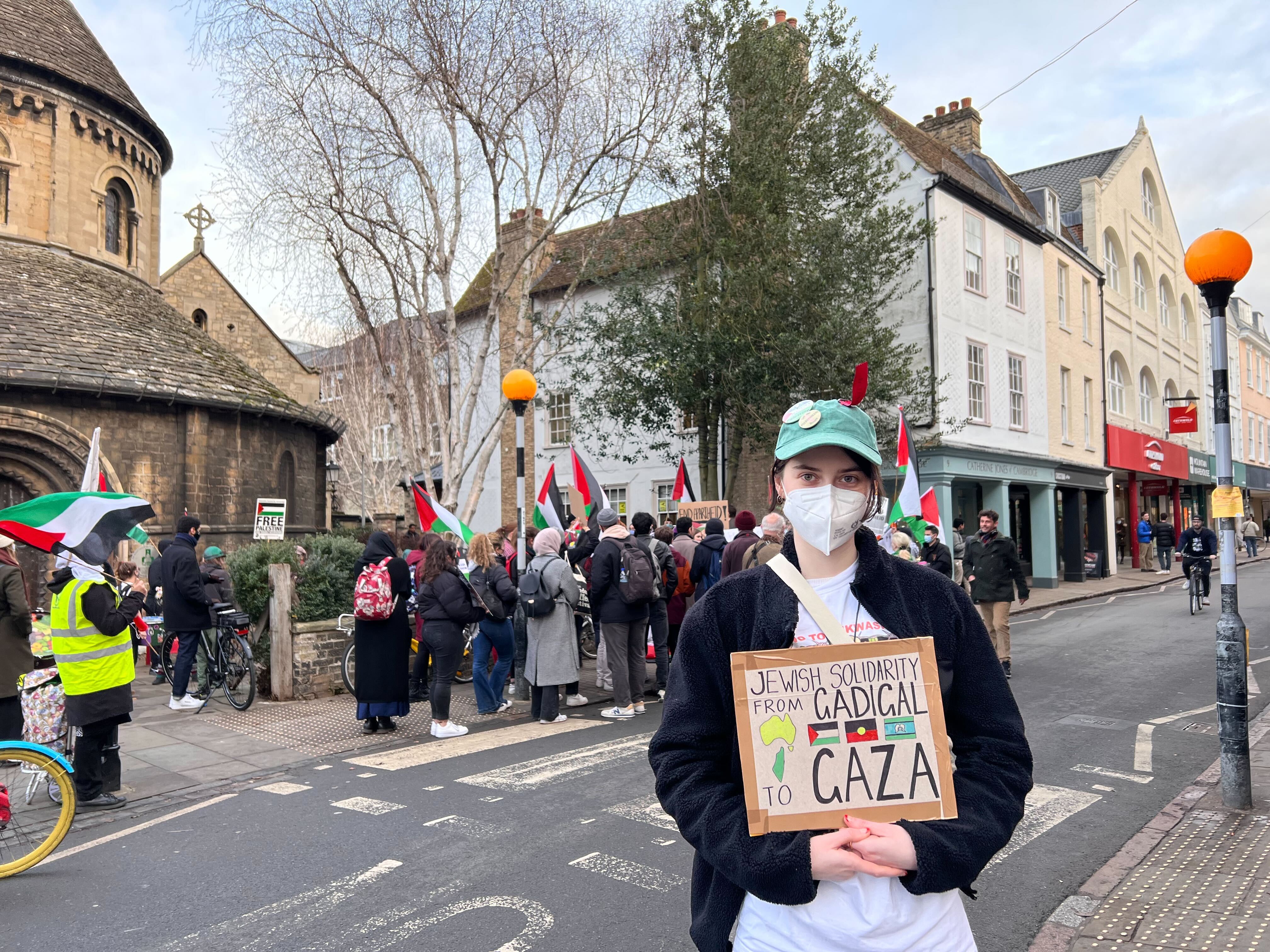 Chaya Kasif said she attended the protest against Hotovely in support of Palestinians around the world (MEE/Areeb Ullah)