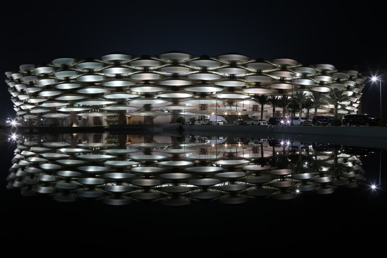 Basra International Stadium, nicknamed the 'Trunk of the Palm .
