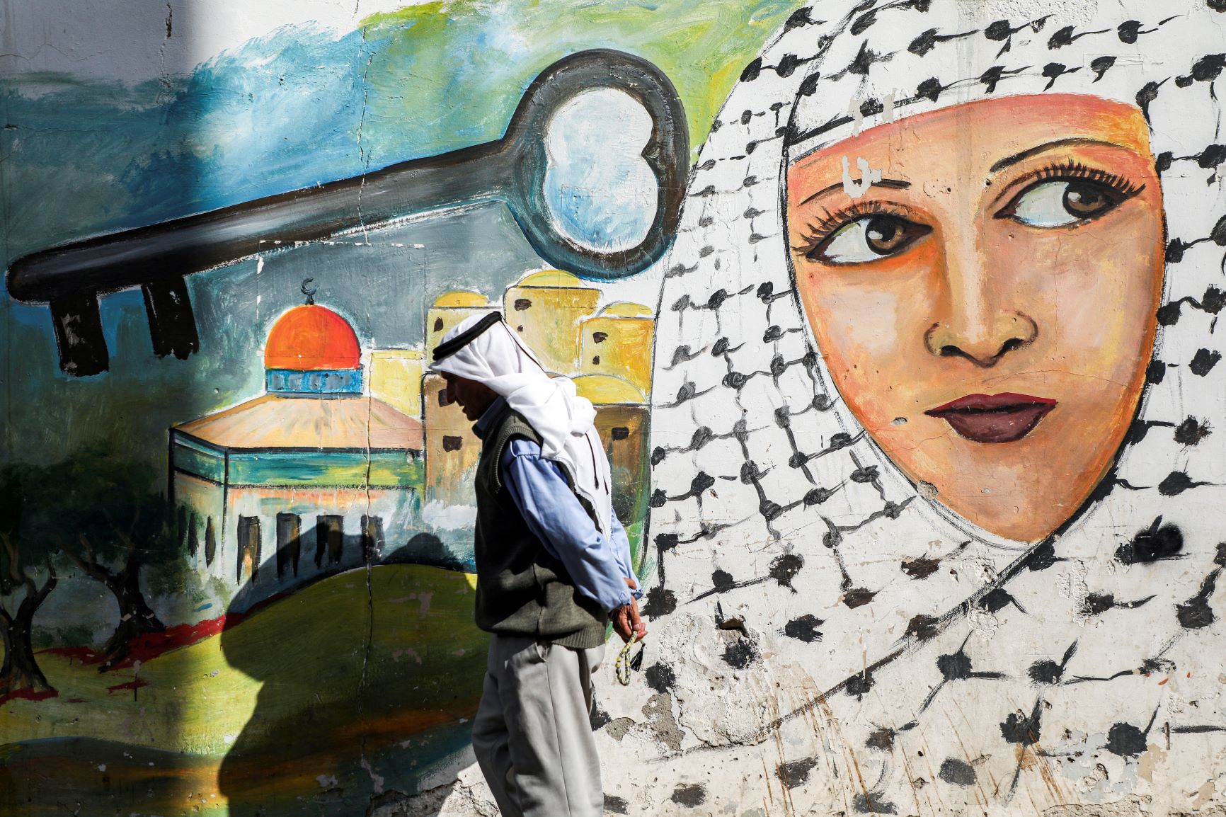 Keffiyeh Mural